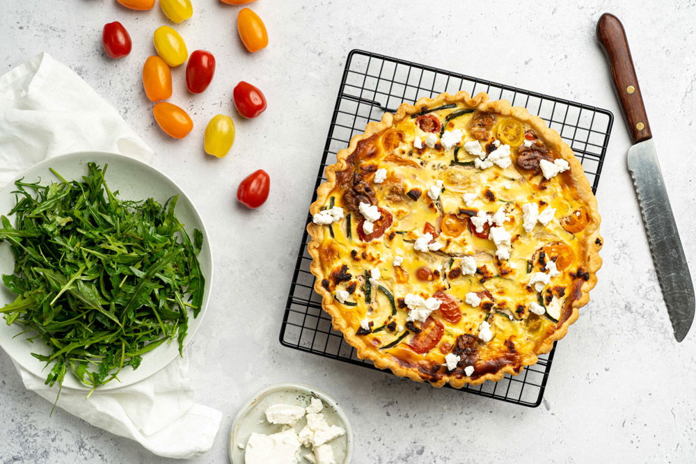 Quiche Met Ricotta Tomaten En Geitenkaas
