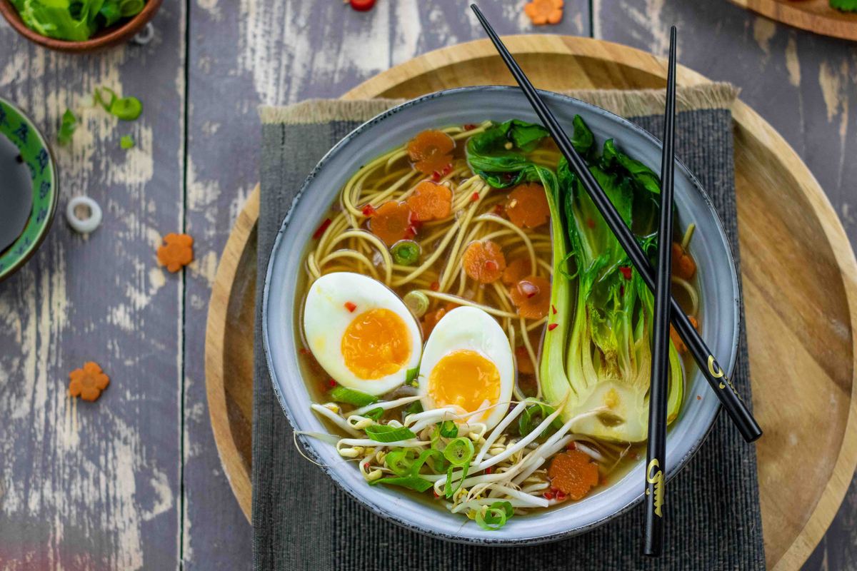 Ramen Met Gember En Kabeljauwflakes