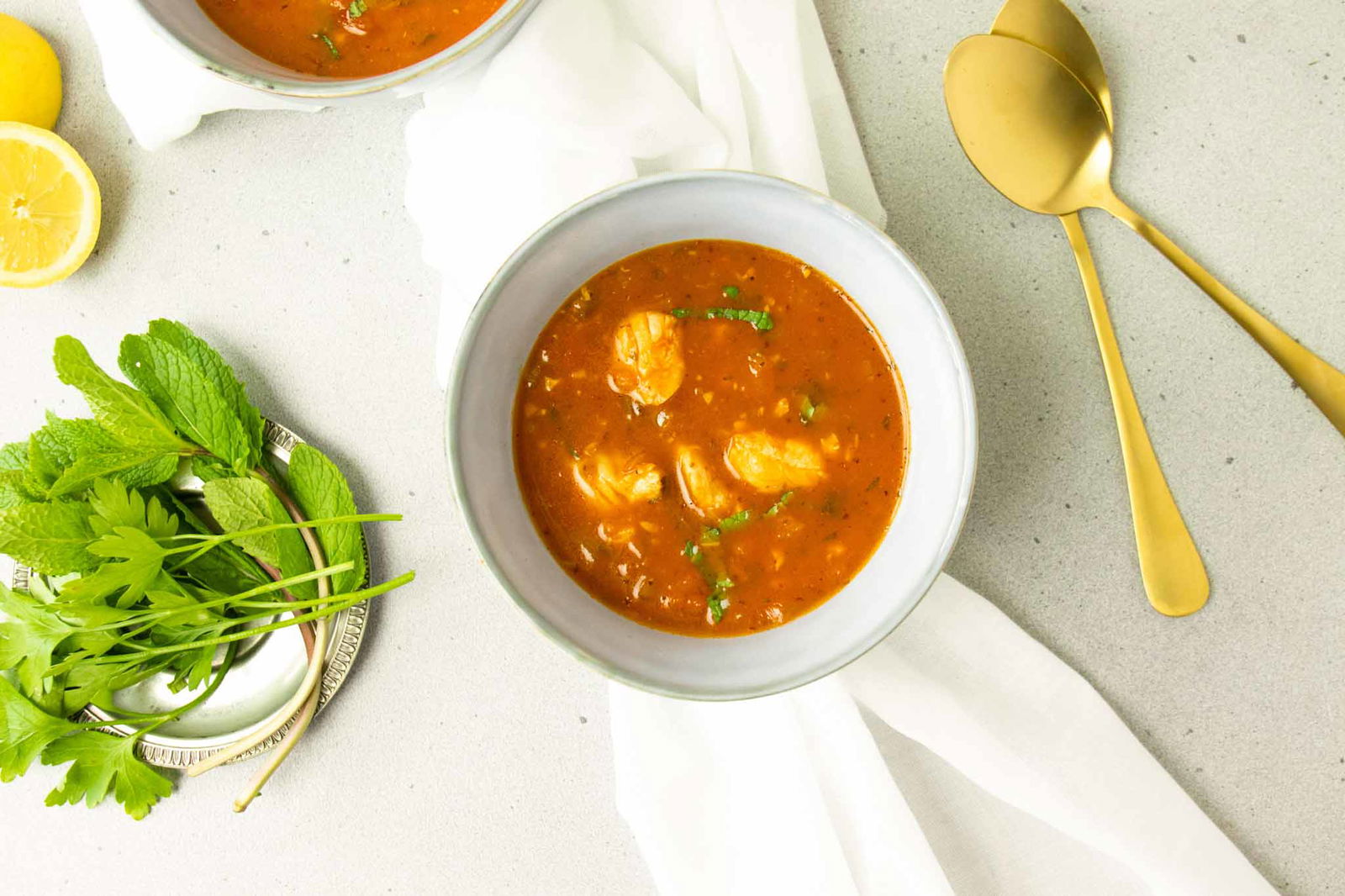 Rijkgevulde Tomaten Vissoep