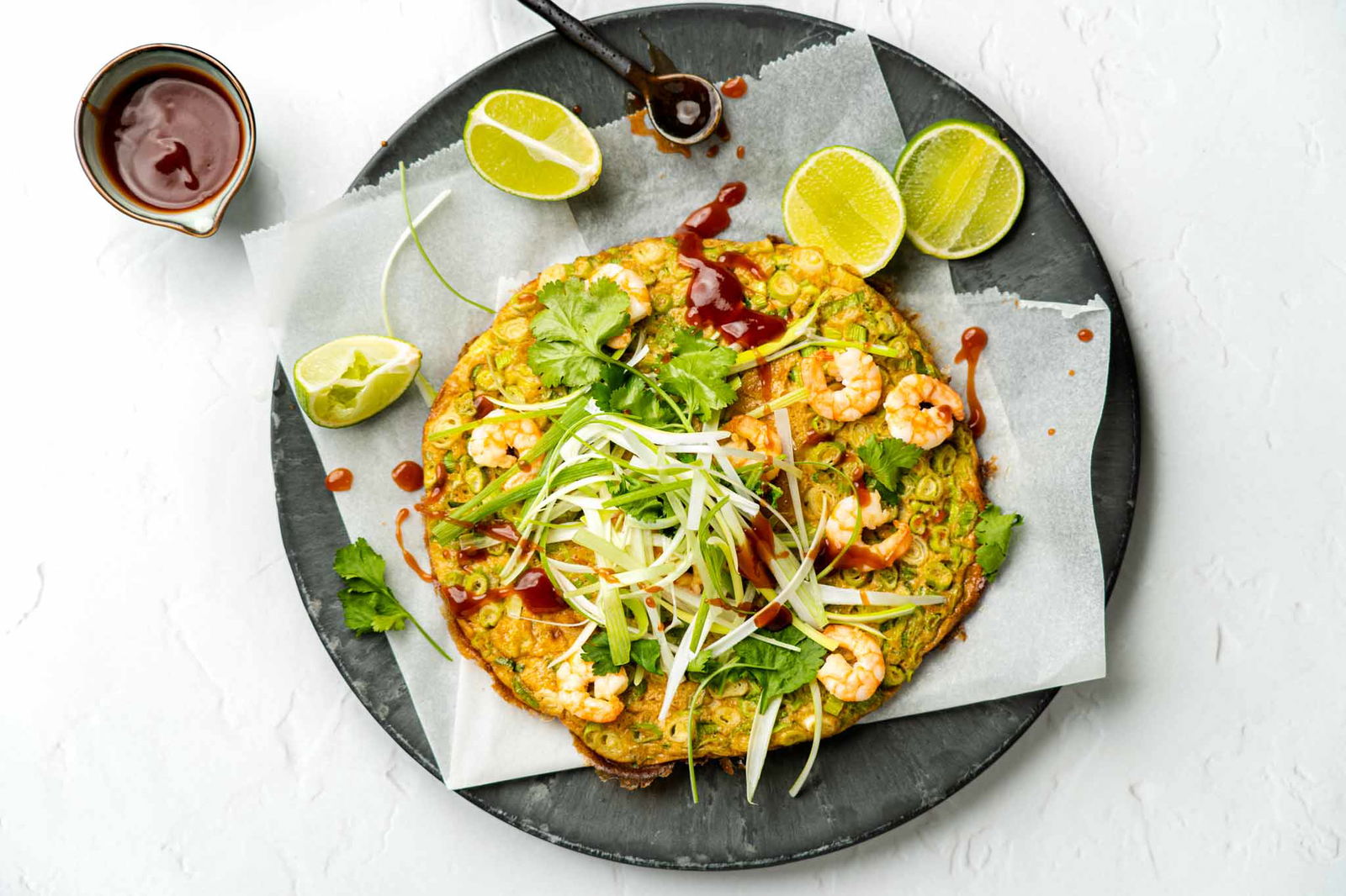 Rijstomelet Met Garnalen