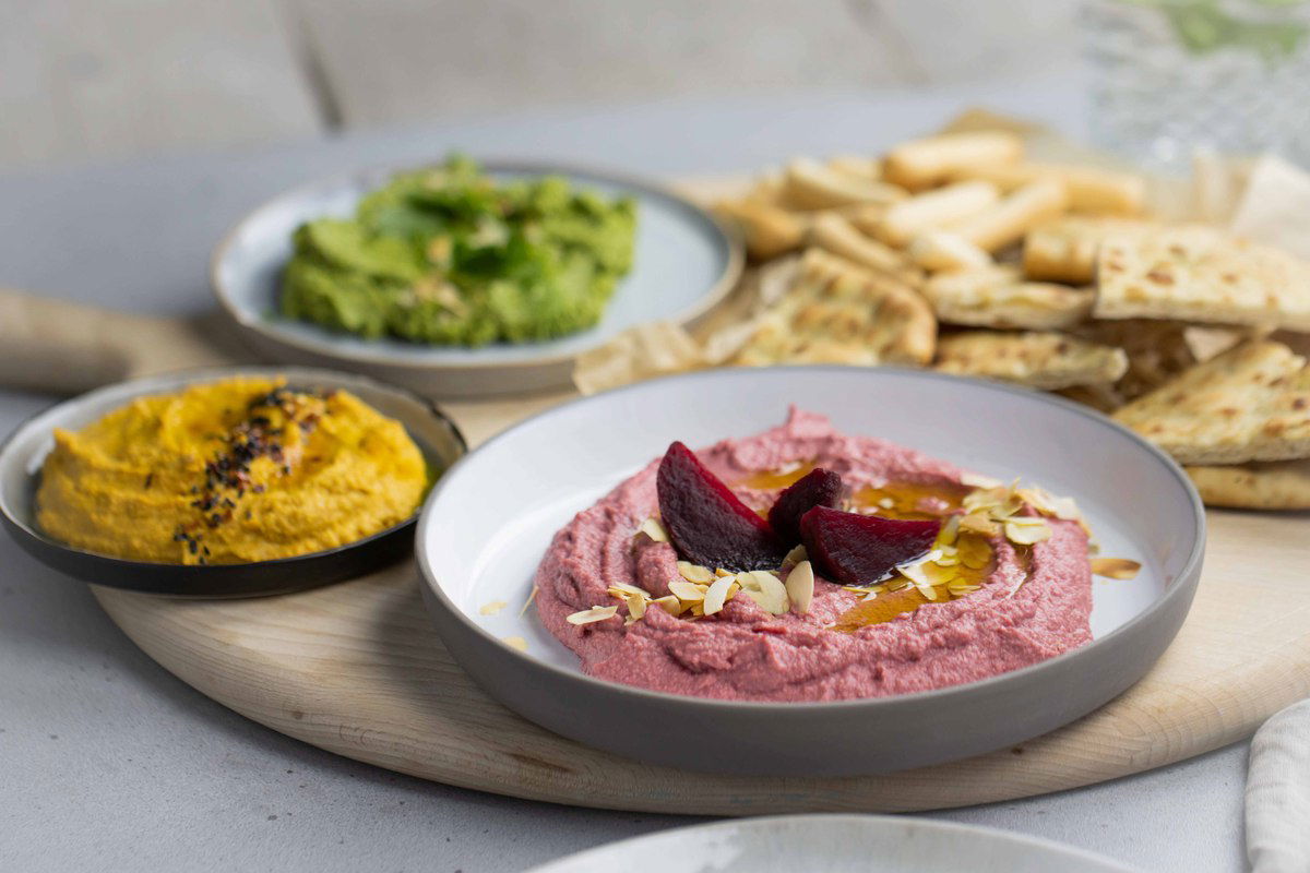 Rode Bieten Hummus