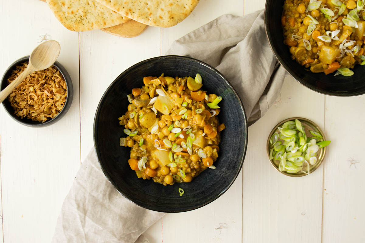 Romige Kokoscurry Met Aardappel En Ananas