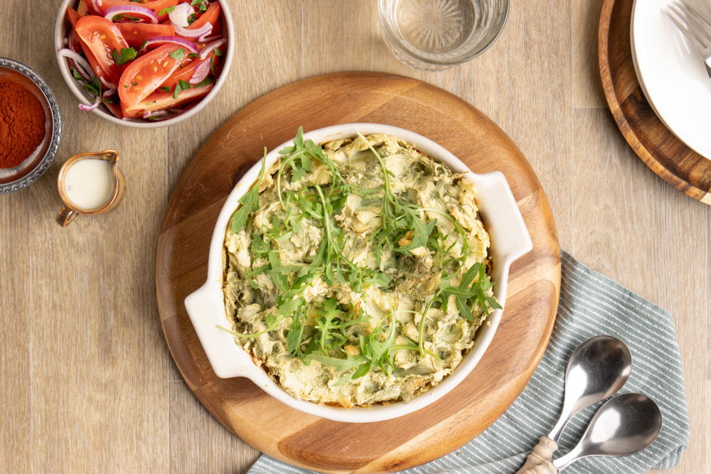 Romige Ovenschotel Met Koolvis En Rucola