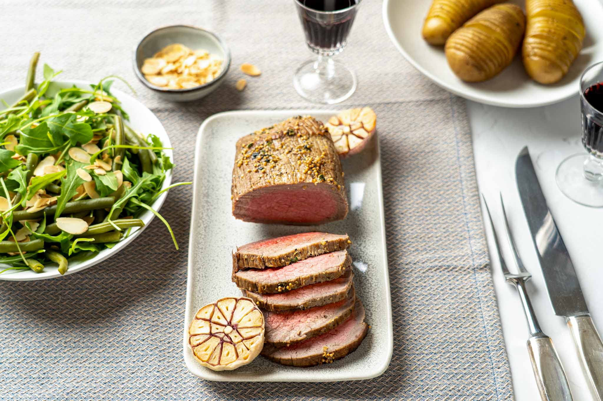 Rosbief Met Honing Mosterdkorst