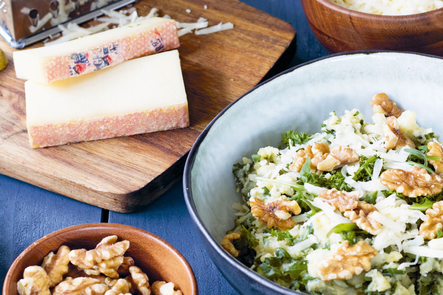 Rucola Stamppot Met Gruyere Kaas