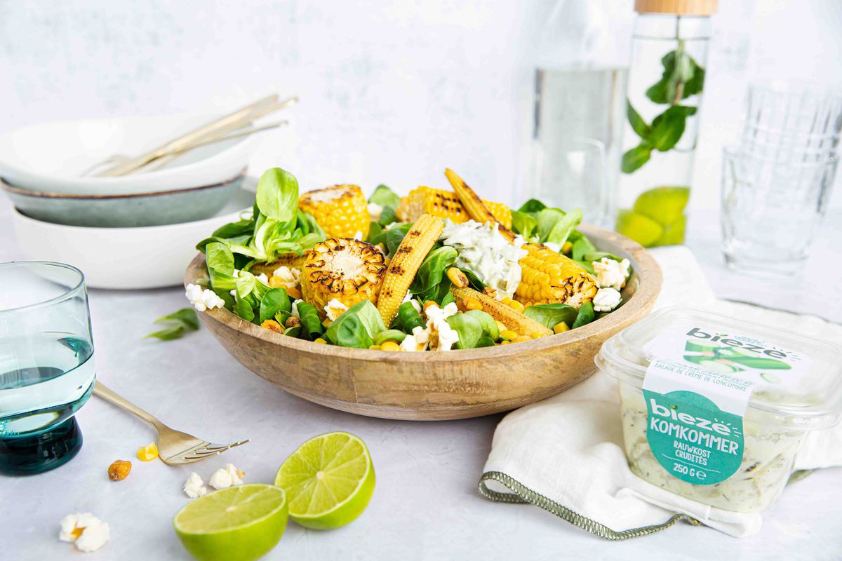 Salade Met 5 Bereidingen Van Mais