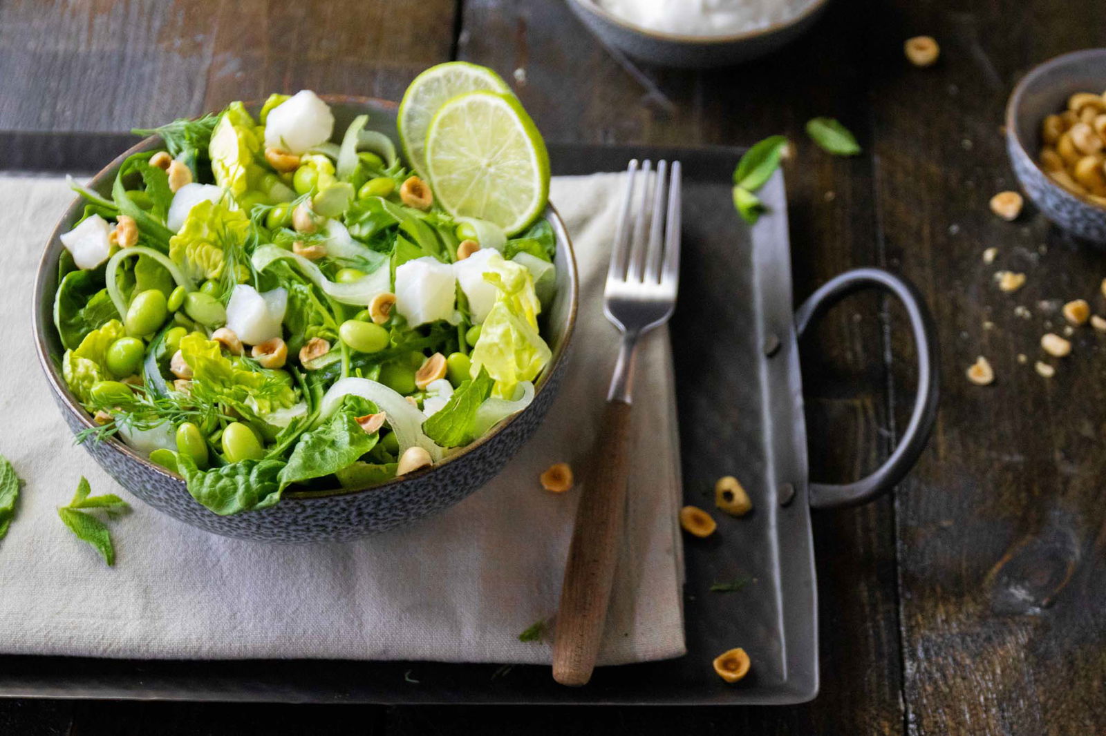 Salade Met Heilbot En Sojabonen