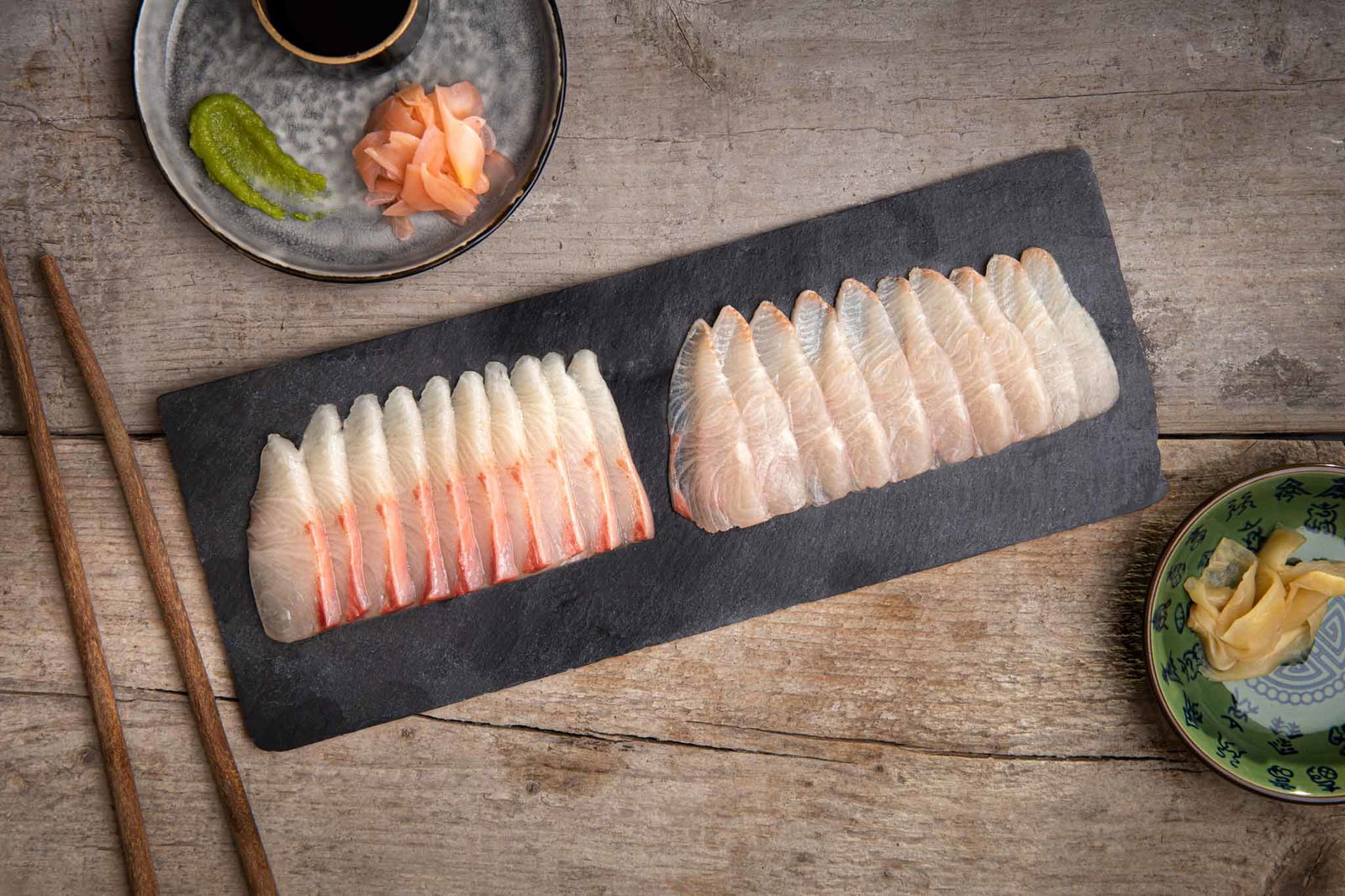 Sashimi Met Wasabi Gember En Sojasaus