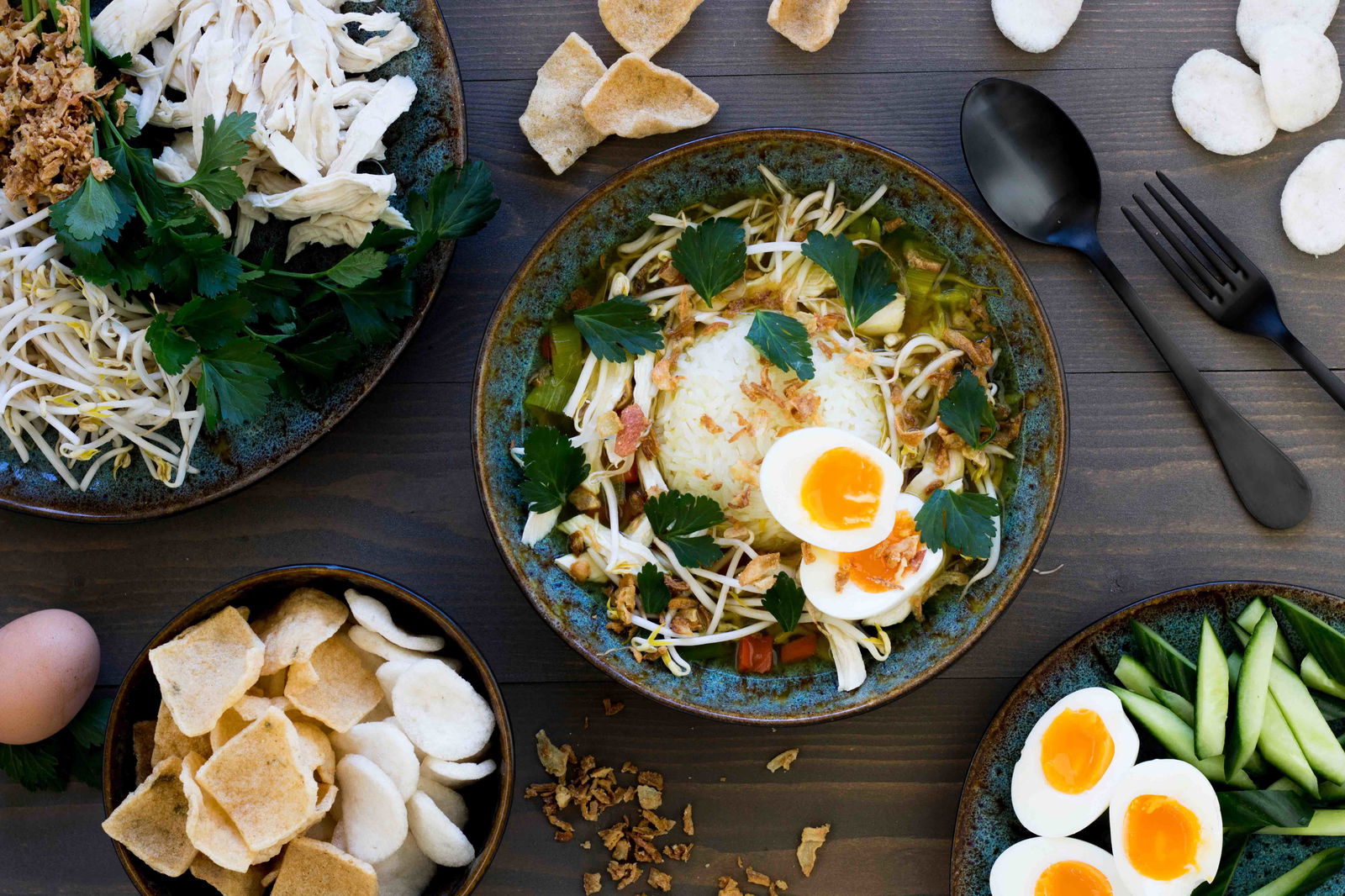 Soto Ajam Met Ei Gebakken Uitjes