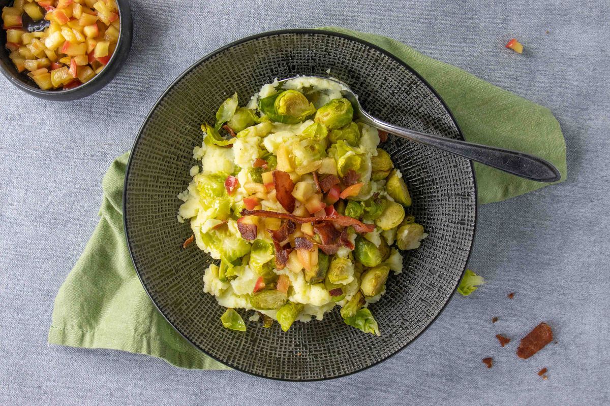 Spruitjesstamppot Met Appel En Bacon