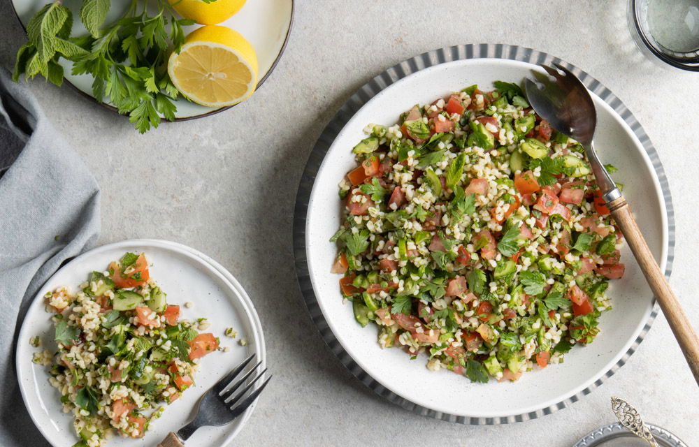 Tabouleh Salade Met Granaatappelsaus
