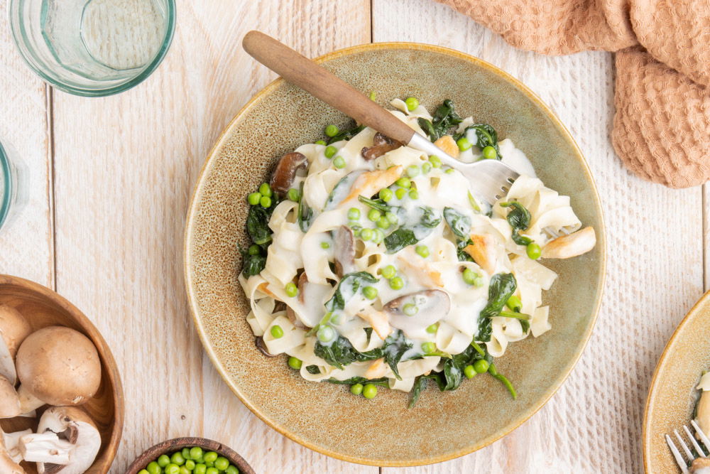 Tagliatelle Met Kipreepjes In Roomsaus