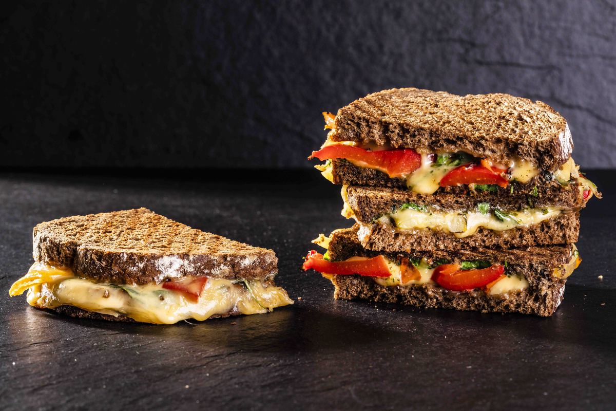 Tosti Met Pesto En Gegrilde Groente