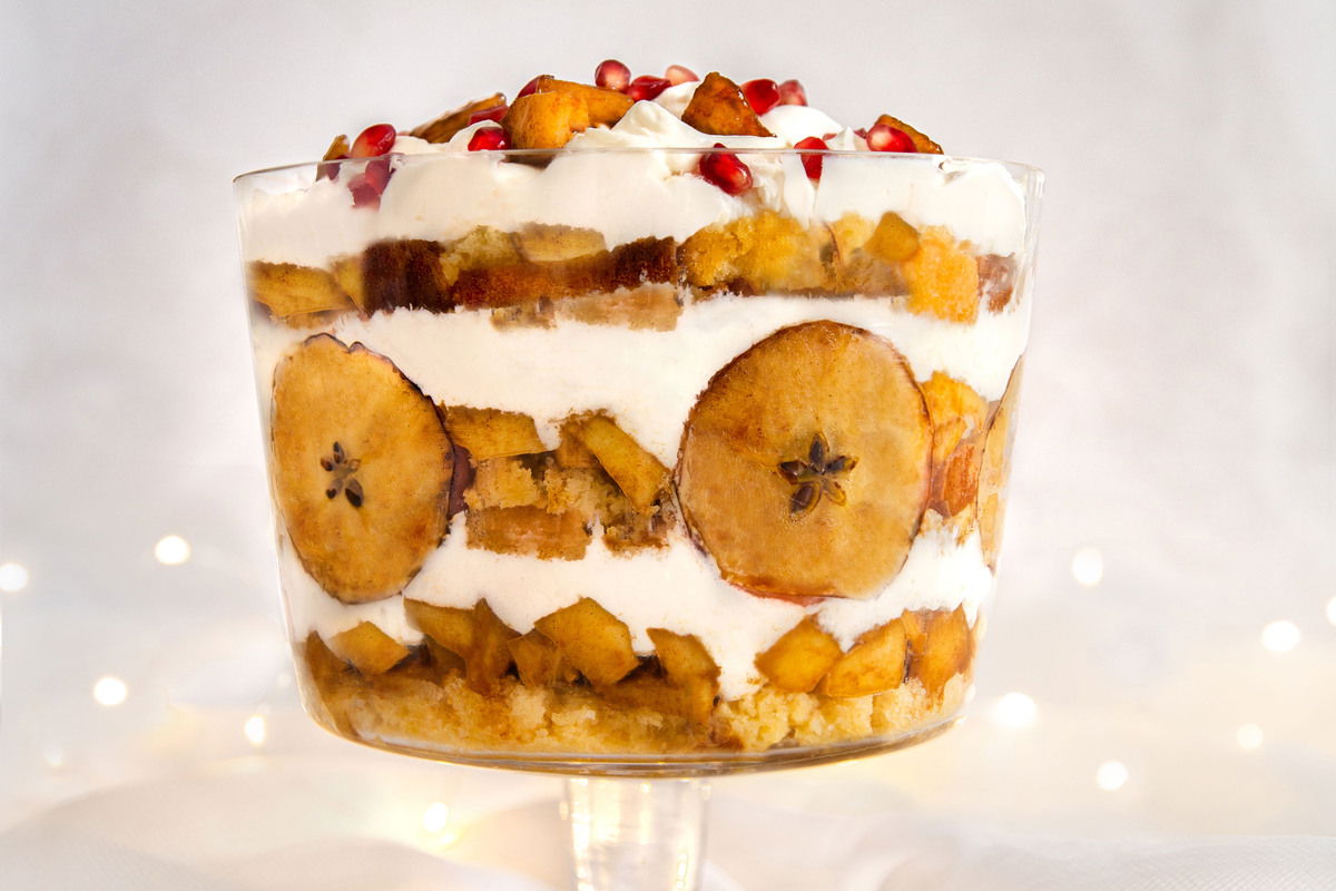 Trifle Van Hangop En Gekarameliseerde Appel