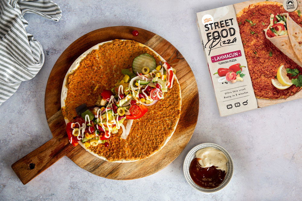 Turkse Pizza Met Gegrilde Groenten