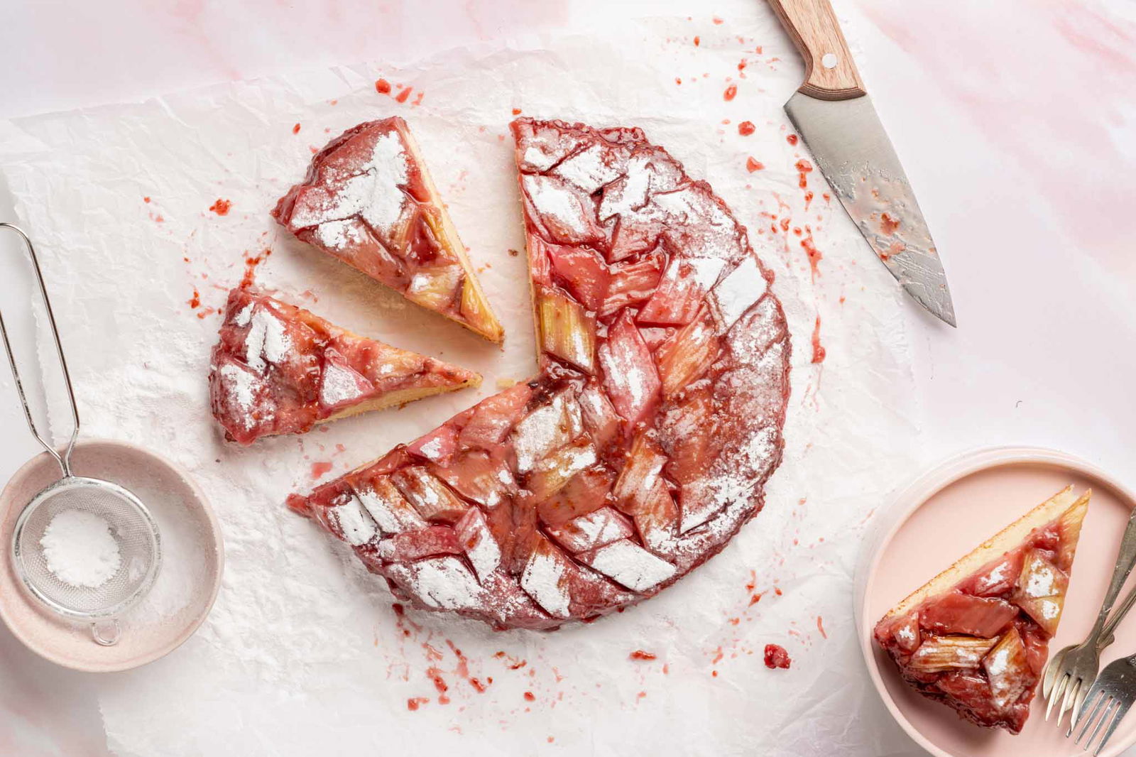 Upside Down Rabarbercake