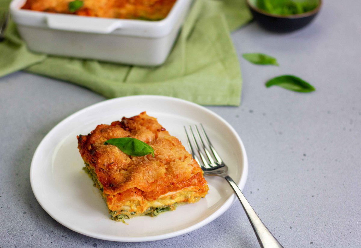 Vegetarische Lasagne Tricolore