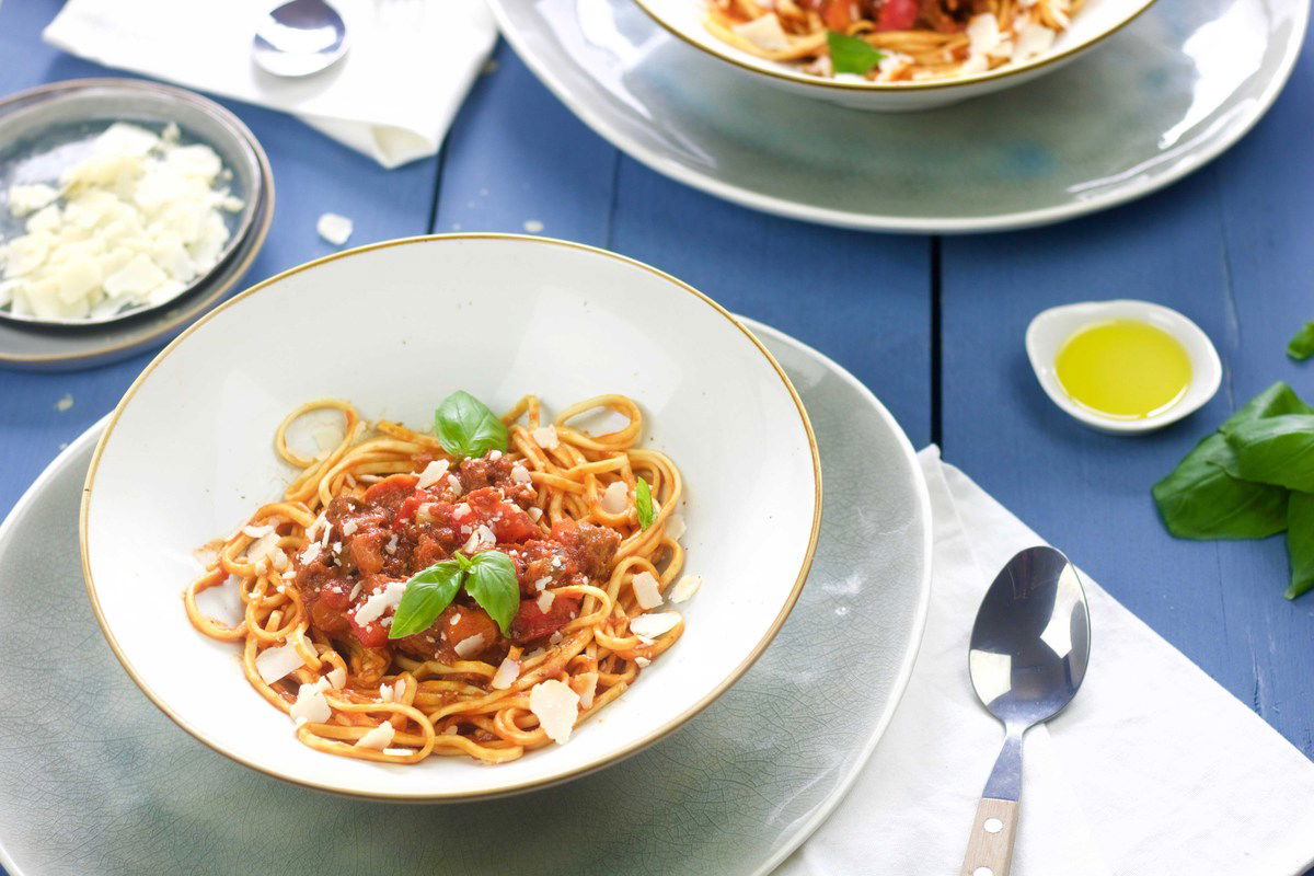 Vegetarische Spaghetti Bolognese