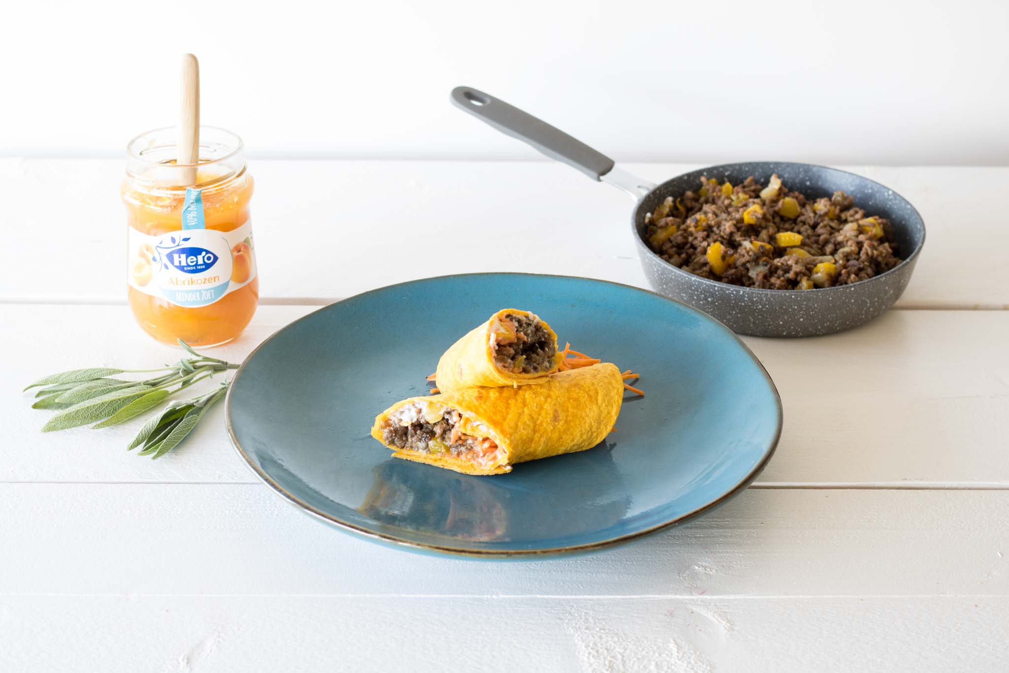 Wortel Wraps Met Abrikozen En Salie