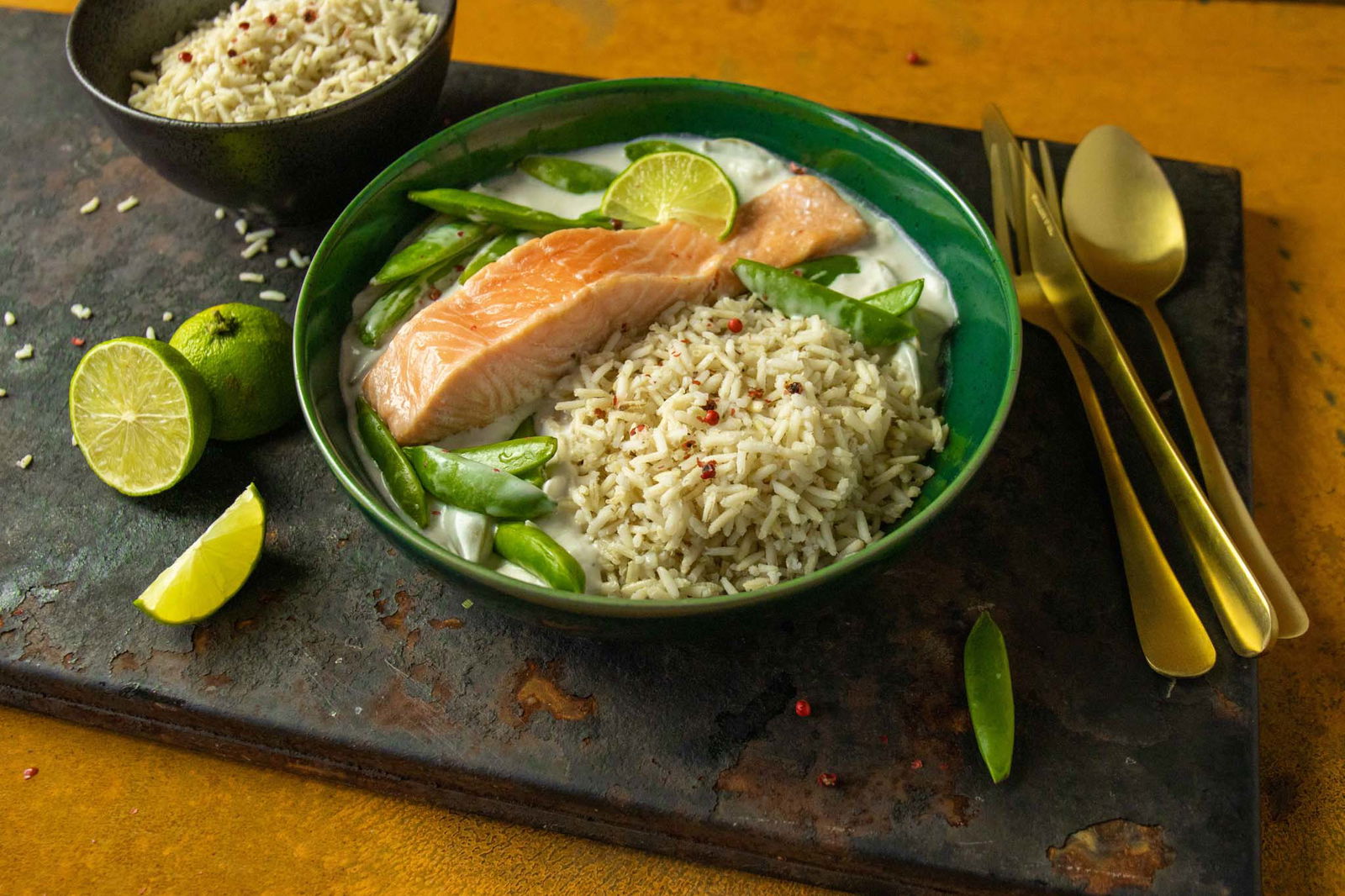 Zalm Met Limoen Kokossaus