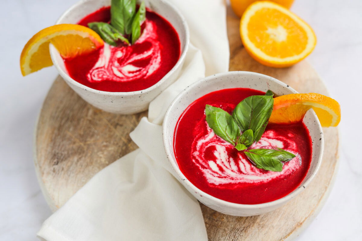 Zoete Bietensoep Met Sinaasappel