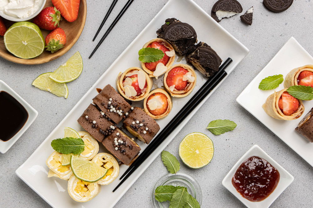 Zoete Sushi Van Pannenkoeken