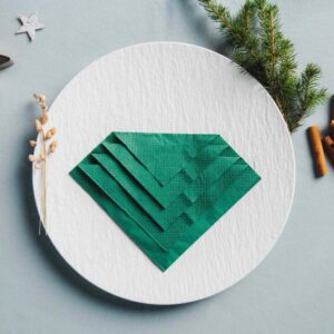 Kerstboomservet vouwen