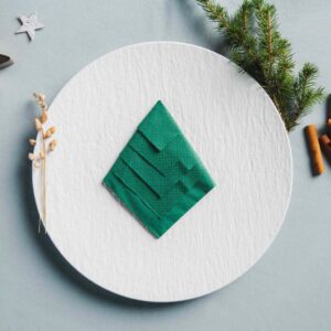 Kerstboomservet vouwen