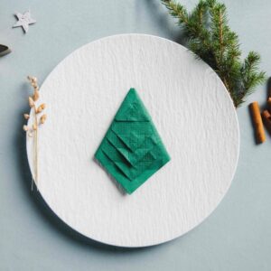 Kerstboomservet vouwen