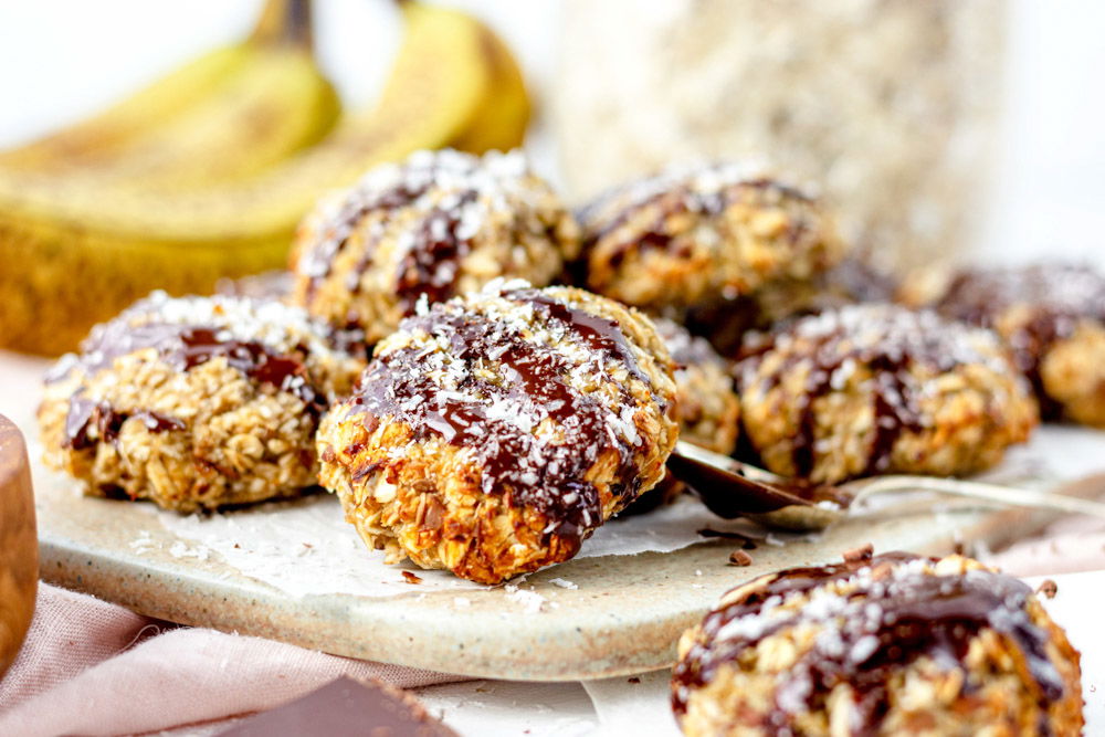 Banaan havermoutkoekjes met kokos