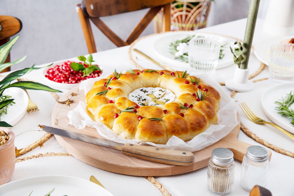 Broodkrans met camembert