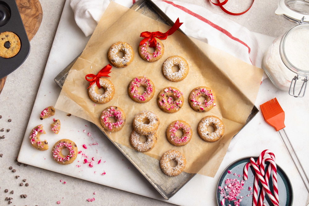 Chocolatechip kerst kransjes