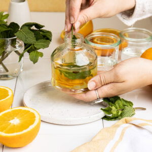 Interieurspray met sinaasappel en munt