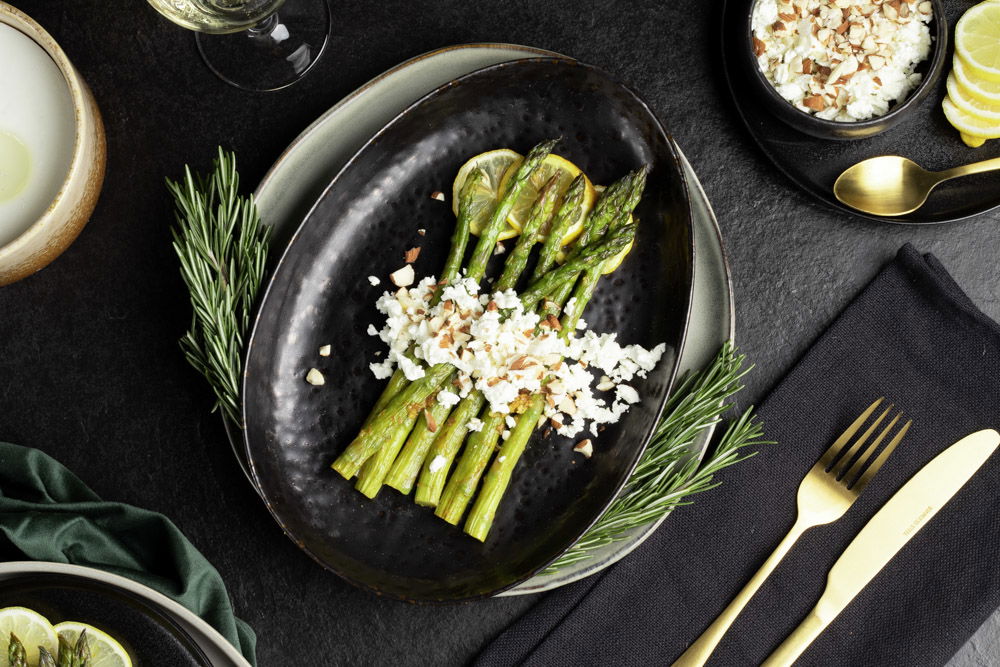 Geroosterde asperges