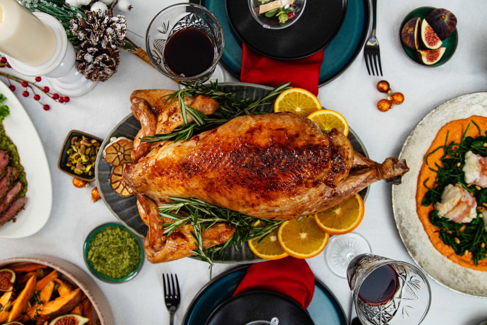 Kalkoen met sinaasappelglazuur