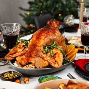 Kalkoen met sinaasappelglazuur