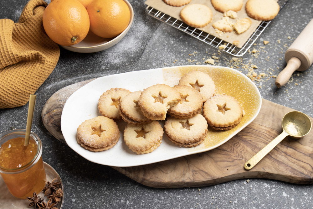Koekjes met sinaasappeljam