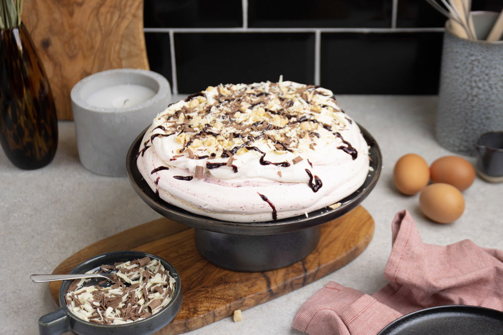 Pavlova met balsamico kersen