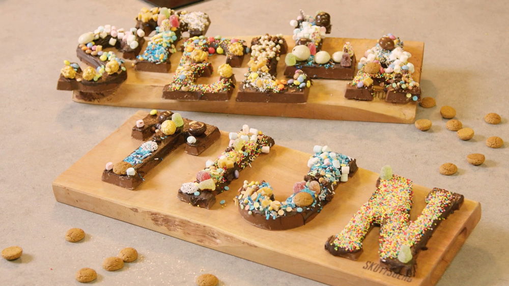 Stella en Tijn chocoladeletters