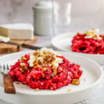 Rode bietenstamppot met appel en brie
