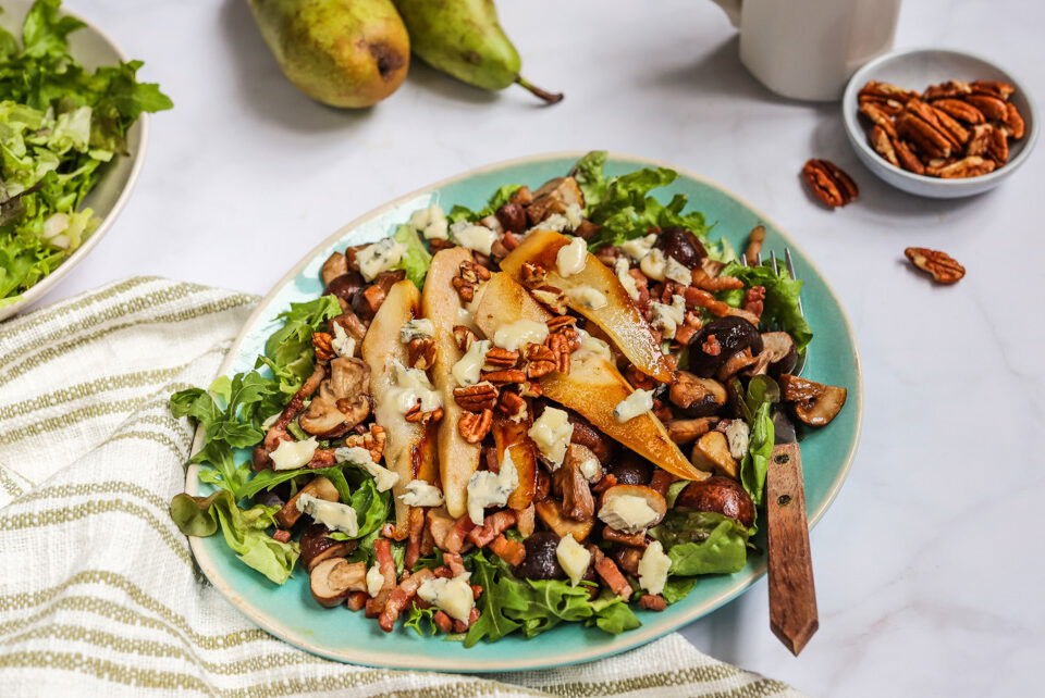 Salade Met Peer Spek En Champignons
