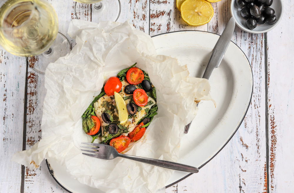 Vispapillot Met Mozzarella Tomaat En Spinazie