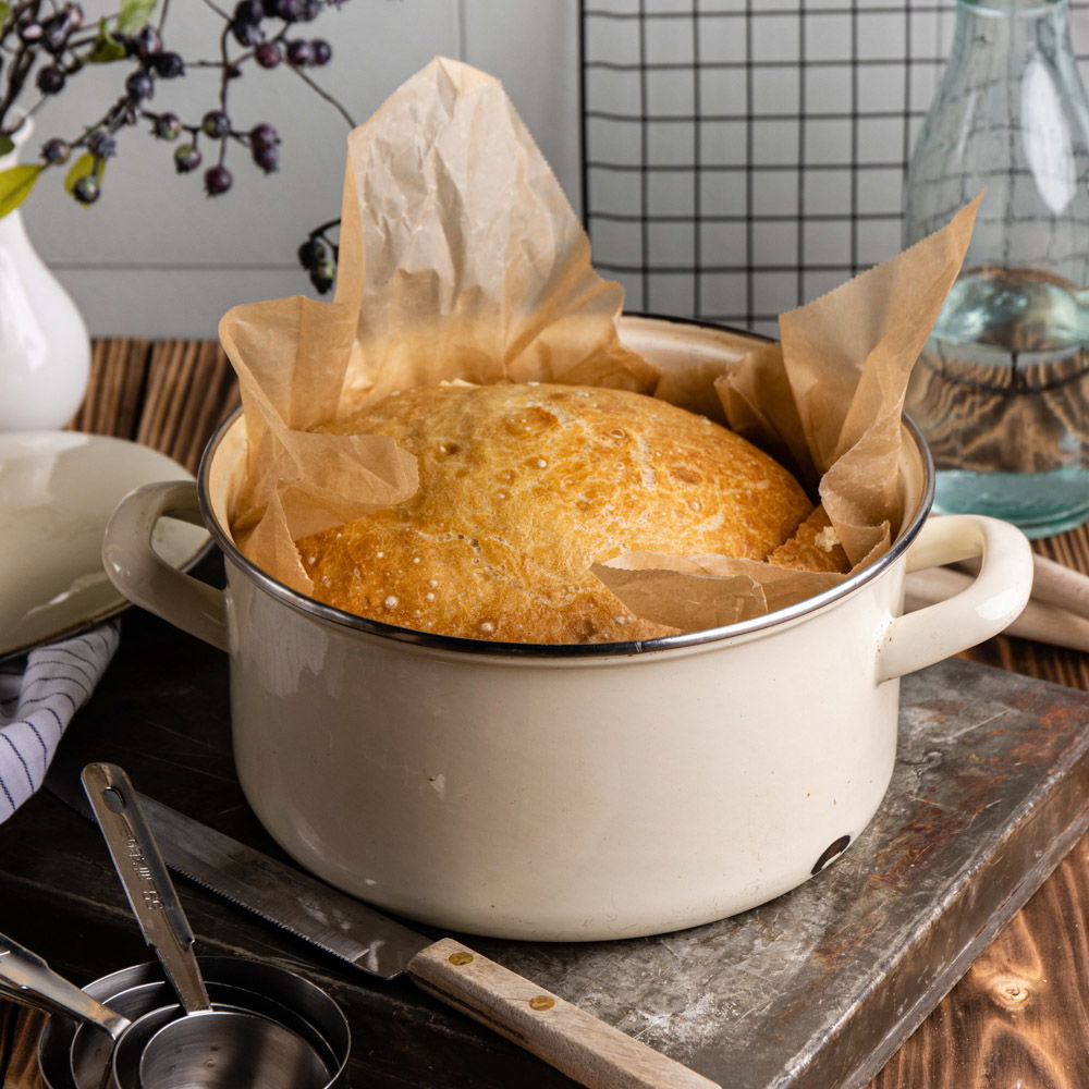 brood bakken zonder kneden