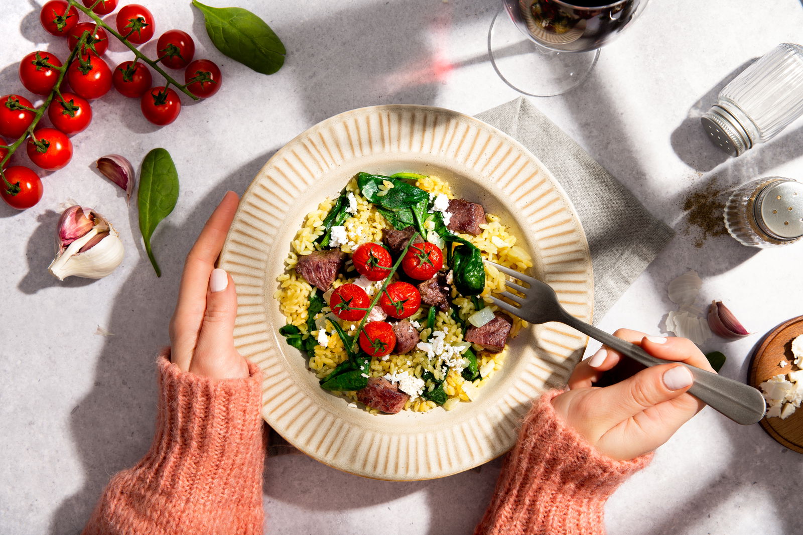 Orzo Risotto Met Ossenhaaspuntjes