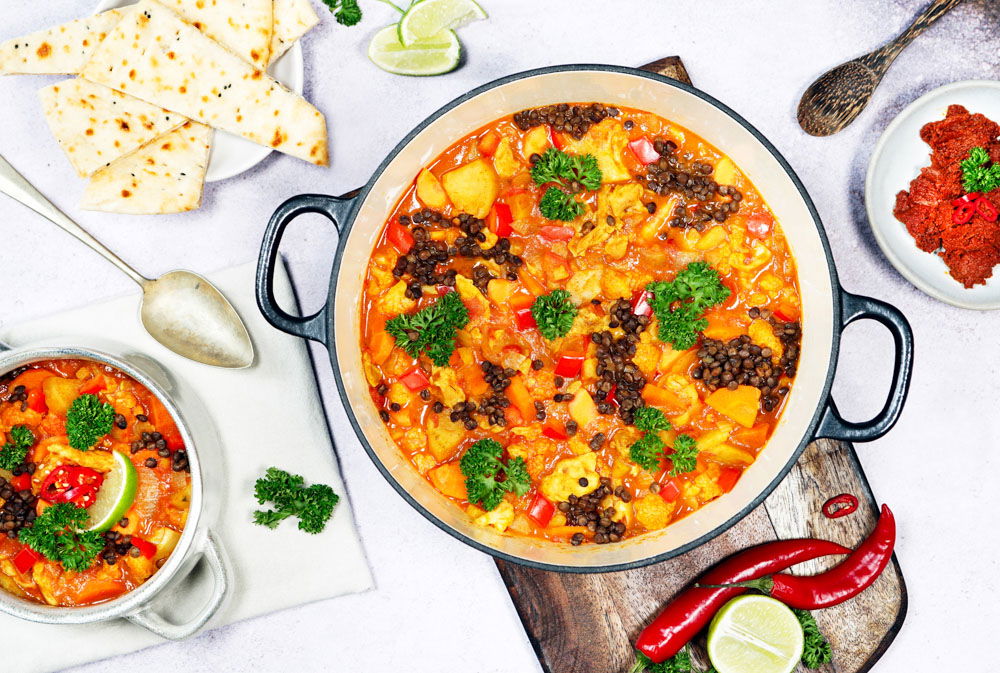 Thaise gele curry met kippendijfilet