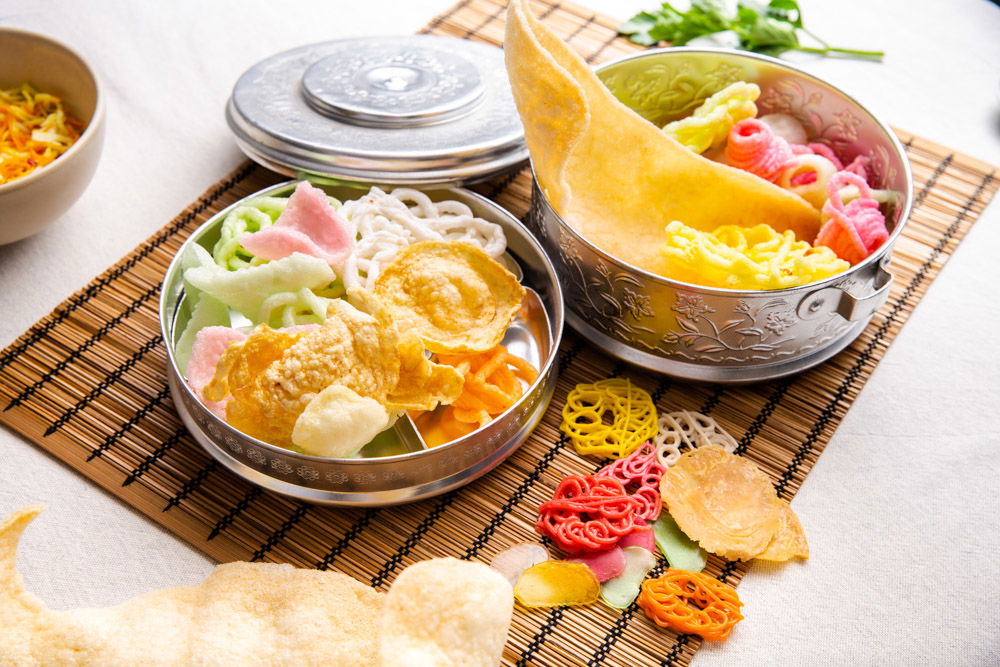 zelfgemaakte kroepoek