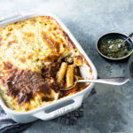 Pastitsio met vleessaus en romige bechamelsaus