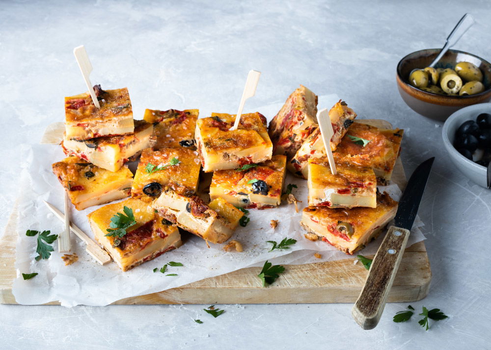 Spaanse tortilla met ansjovis