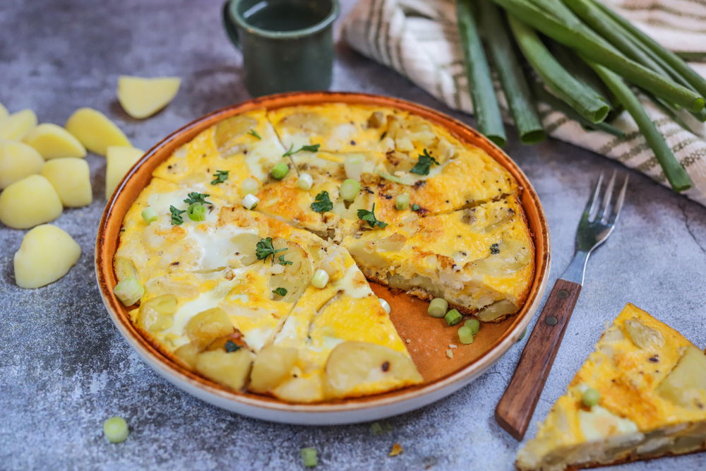 Spaanse tortilla met kabeljauw