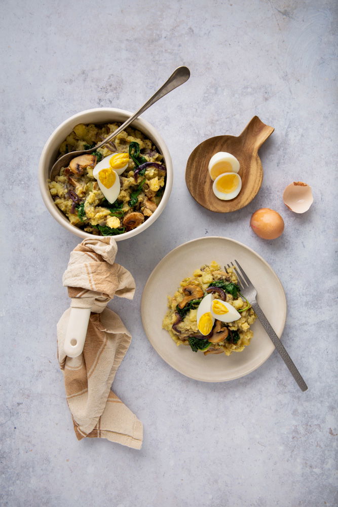 VSZ Stamppot Spinazie Spinaziestamppot Met Een Gekookt Eitje (2)
